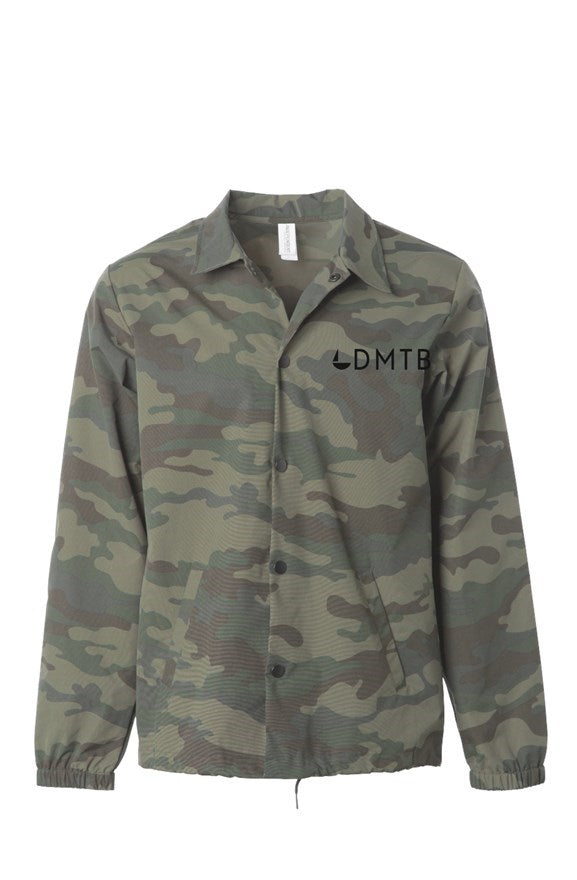 Water Resistant Windbreaker Coaches Jacket Camo